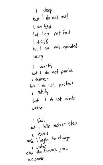I sleep