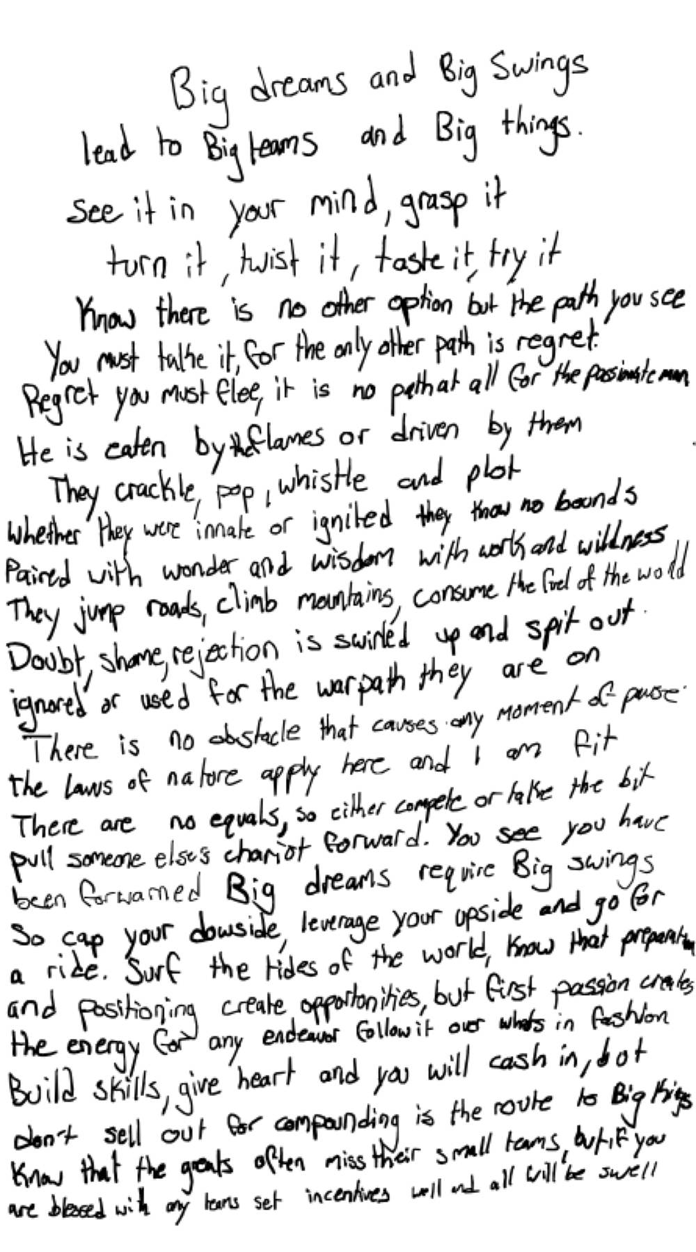 Big dreams and Big Swings — the page