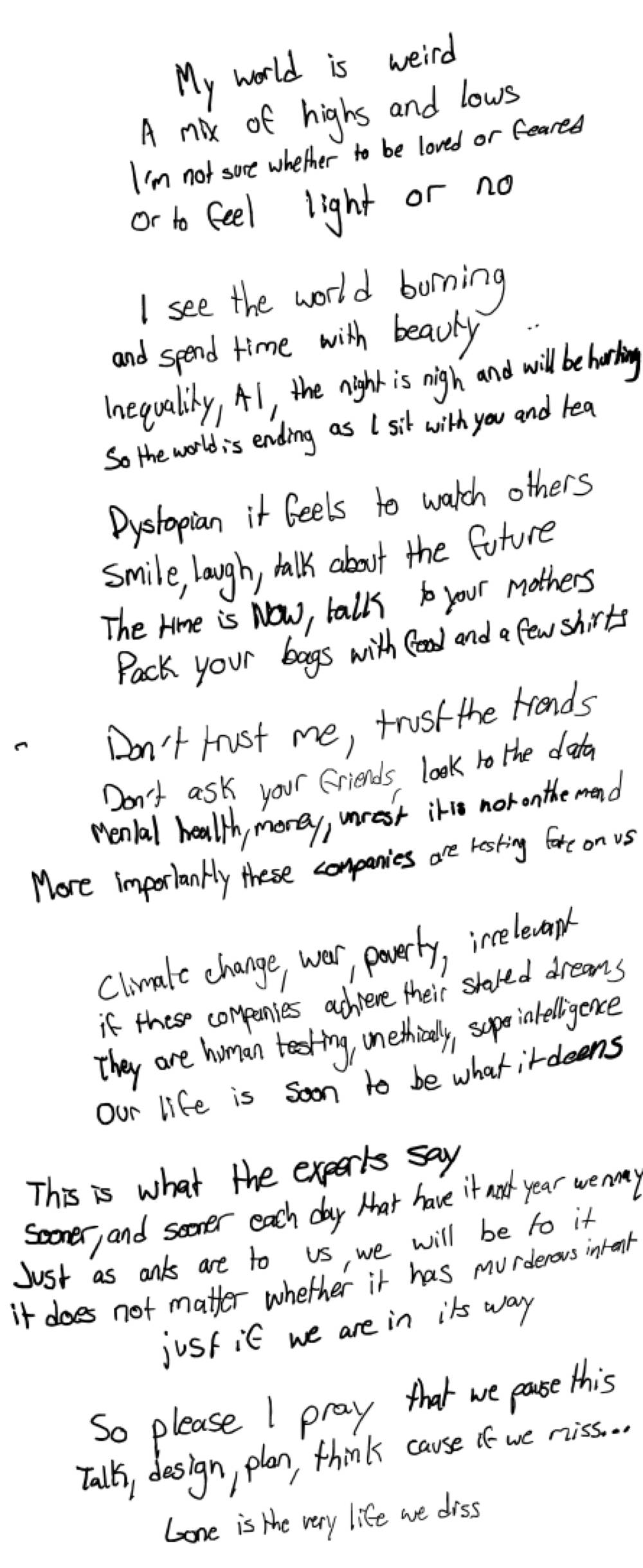 My world is weird — the page