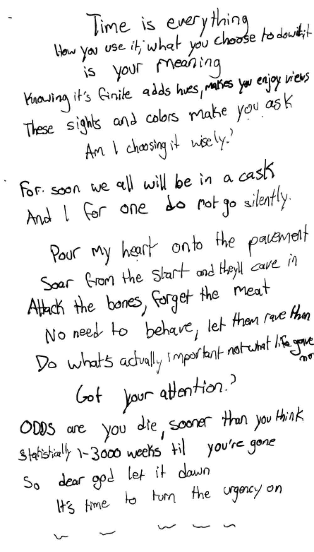 Time is everything — the page