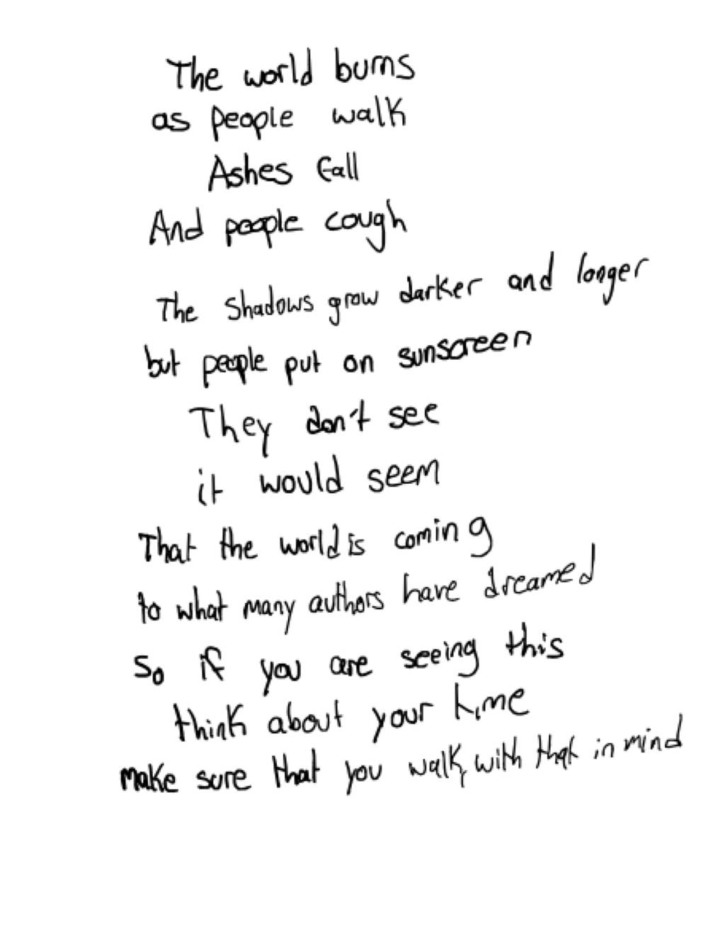The world burns — the page
