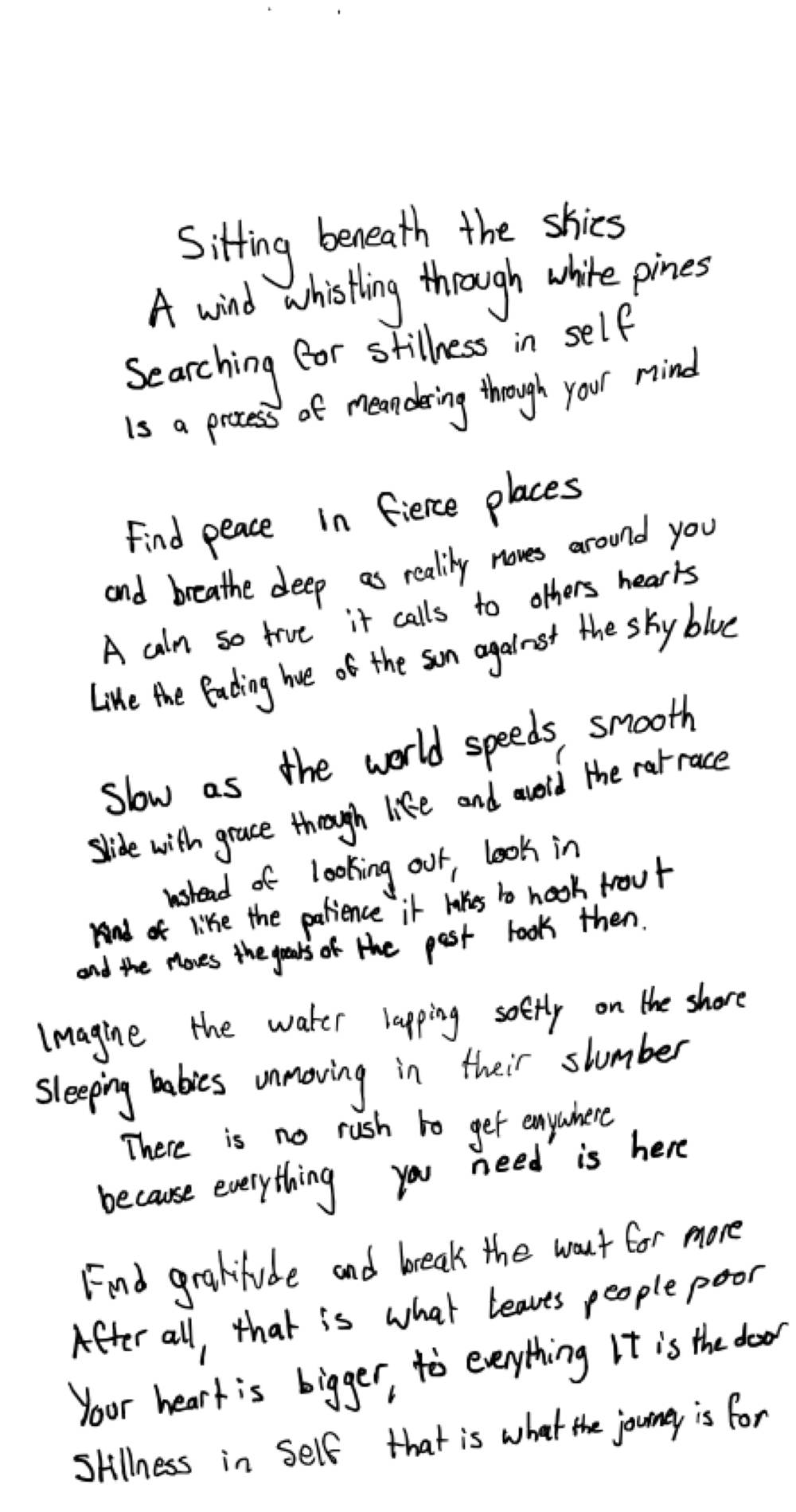 Sitting beneath the skies — the page