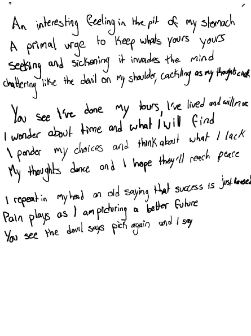 An interesting feeling in the pit of my… — the page