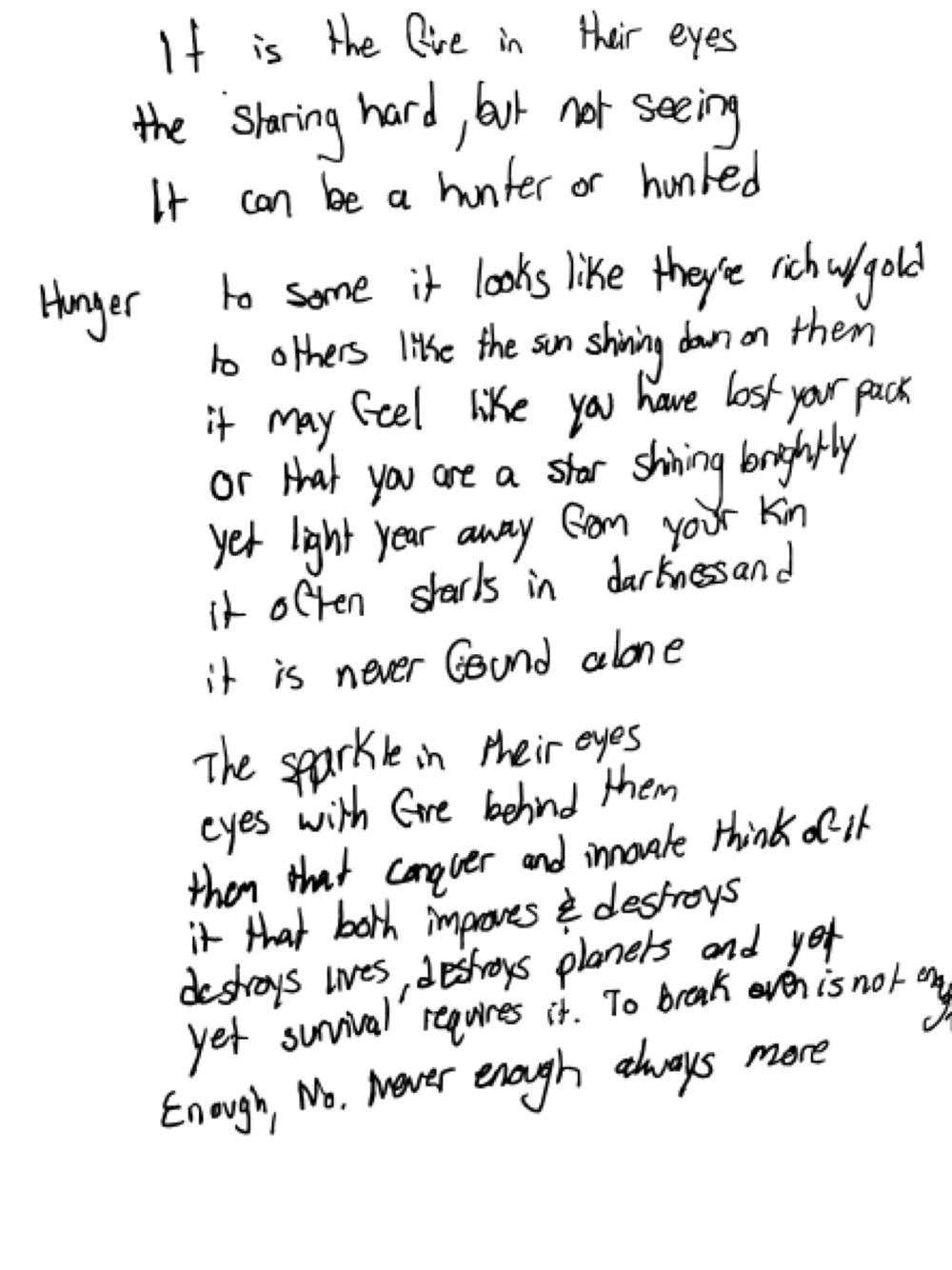 It is the fire in their eyes — the page