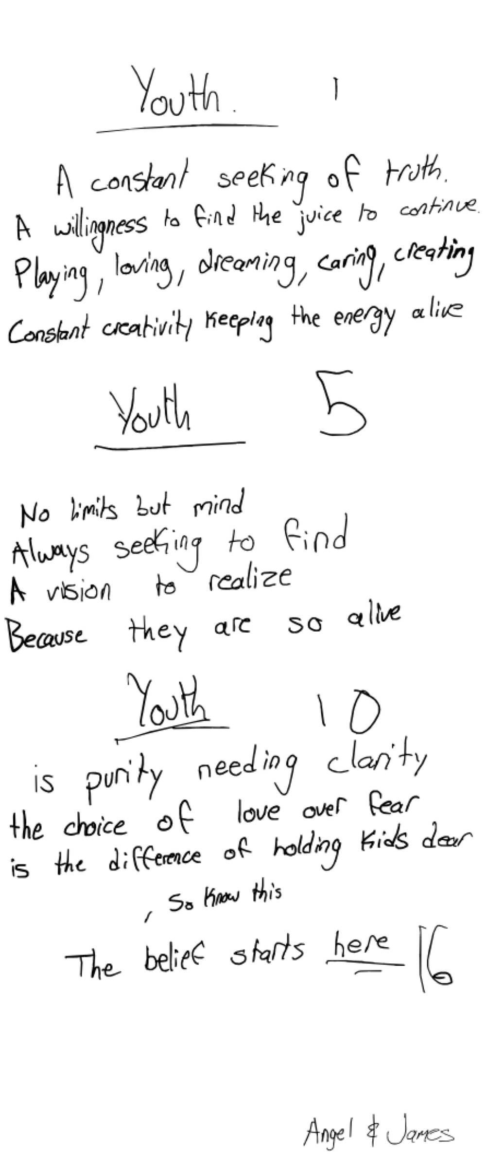 Youth — the page