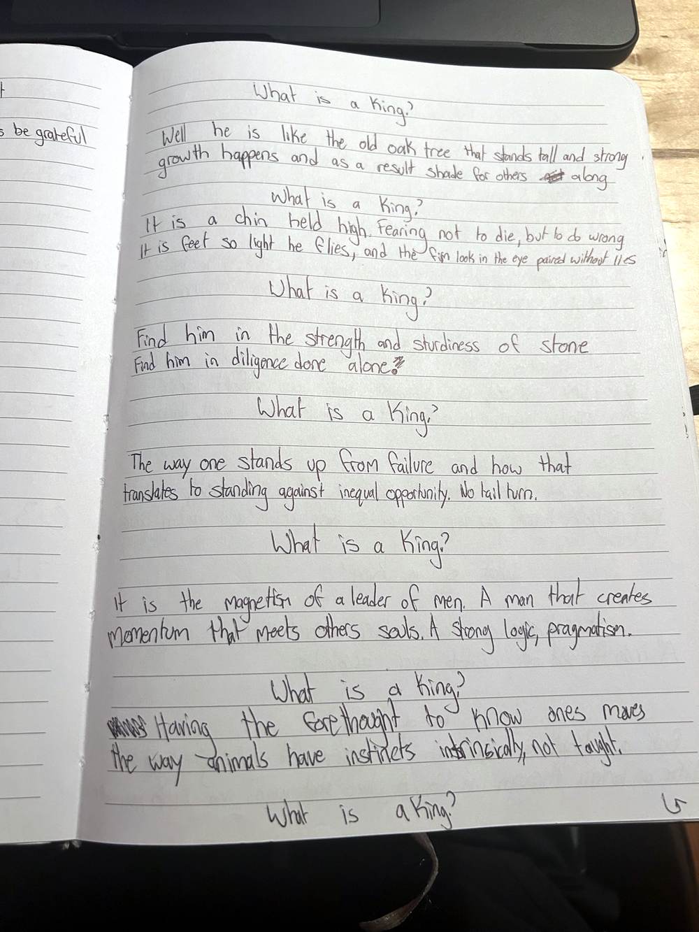What is a King — the page, 1 of 2