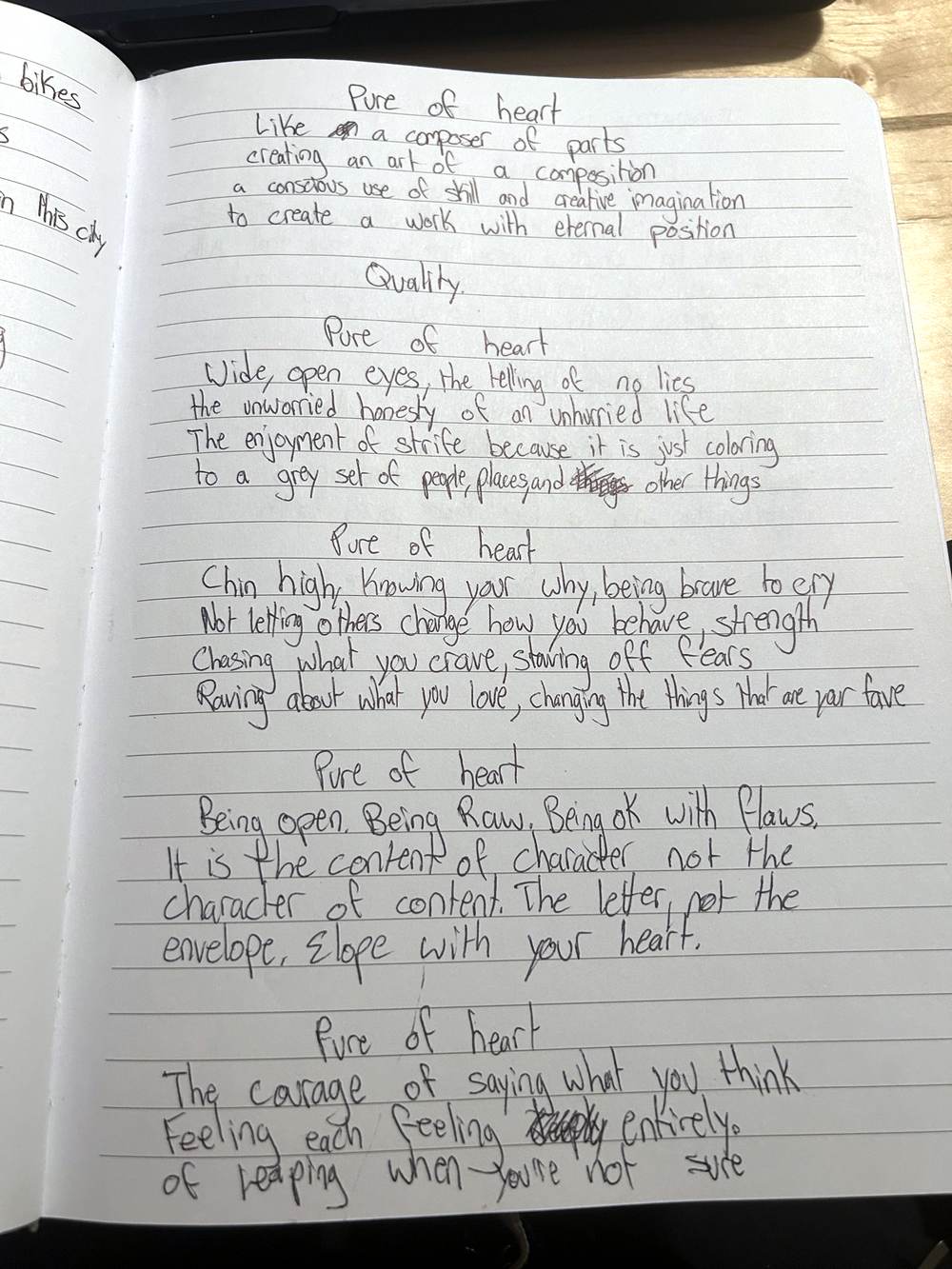 Pure of heart — the page, 1 of 2